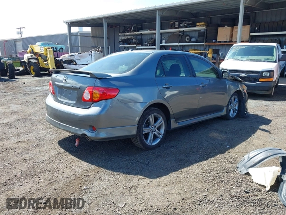 2009 Toyota Corolla XRS with VIN 1NXBE40E29Z126343, listed as a IAAI auction lot 41493160 with 75,500 mi miles. Bid and sale history available at carsss.com. Image 4.