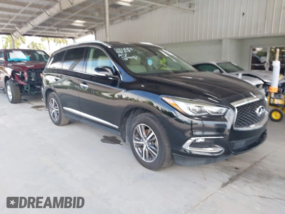 2019 Infiniti QX60 Luxe with VIN 5N1DL0MN9KC511685, listed as a IAAI auction lot 42669346 with 249,322 mi miles and . Bid and sale history available at DreamBid. Image 1.