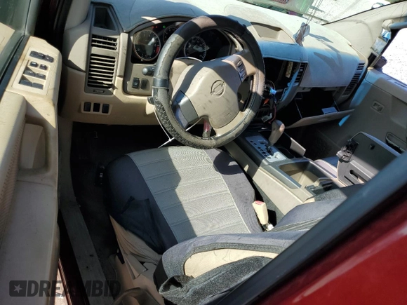2008 Nissan Titan SE with VIN 1N6BA07D78N326338, listed as a Copart auction lot 52522195 with 198,863 mi miles and Salvage Title. Bid and sale history available at carsss.com. Image 8.
