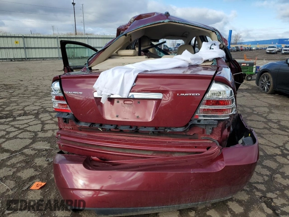 2008 Ford Taurus Limited with VIN 1FAHP25W88G125327, listed as a Copart auction lot 48890295 with 0 mi miles and Clean Title. Bid and sale history available at carsss.com. Image 6.