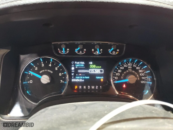 2014 Ford F-150 XL with VIN 1FTFW1ETXEKD07334, listed as a Copart auction lot 83002844 with 200,454 mi miles and Salvage Title. Bid and sale history available at carsss.com. Image 9.