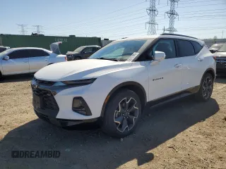 2019 Chevrolet Blazer RS z VIN 3GNKBJRS4KS566498, wystawiony jako Copart lot #55975745 z przebiegiem 62 290 mil mil oraz Szkoda całkowita • Salvage title. Historia ofert i sprzedaży dostępna na DreamBid. Obrazek 1.