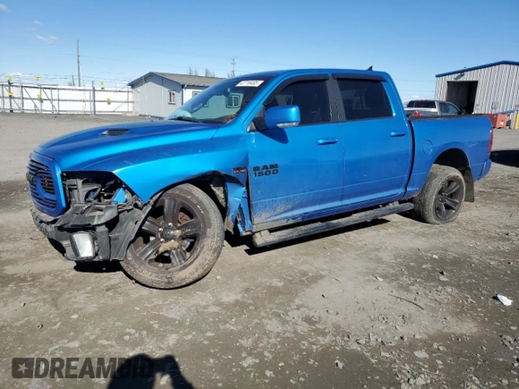 2018 Ram 1500 Night with VIN 1C6RR7MT0JS221413, listed as a Copart auction lot 47716405 with 113,674 mi miles and Salvage Title. Bid and sale history available at carsss.com. Image 1.