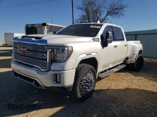 2021 GMC Sierra 3500HD Denali z VIN 1GT49WEY3MF162264, wystawiony jako Copart lot #87002814 z przebiegiem 50 454 mil mil oraz Szkoda całkowita • Salvage title. Historia ofert i sprzedaży dostępna na DreamBid. Obrazek 1.