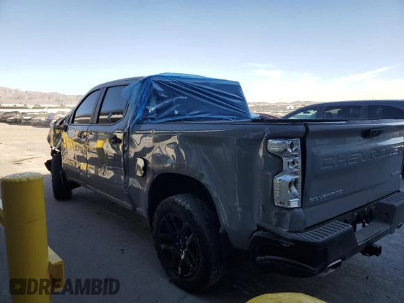 2024 Chevrolet Silverado 1500 Custom Trail Boss with VIN 3GCUDCED0RG322651, listed as a Copart auction lot 81002664 with 11,747 mi miles and Salvage Title. Bid and sale history available at carsss.com. Image 2.