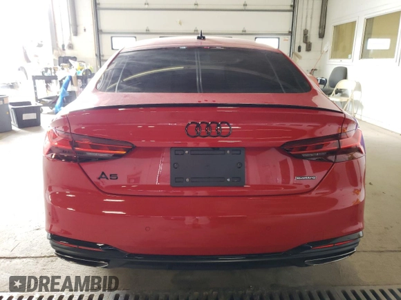 2023 Audi A5 Sportback S line Premium Plus with VIN WAUFACF53PA055491, listed as a Copart auction lot 63708803 with 1,755 mi miles. Bid and sale history available at carsss.com. Image 6.