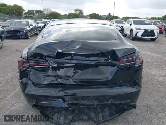 2023 Tesla Model S with VIN 5YJSA1E53PF510757, listed as a IAAI auction lot 42075624 with Not provided miles and . Bid and sale history available at DreamBid. Image 17.