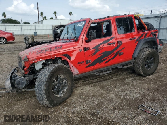 2023 Jeep Wrangler Willys with VIN 1C4HJXDN9PW509722, listed as a Copart auction lot 53980855 with 29,935 mi miles and Salvage title. Bid and sale history available at DreamBid. Image 1.