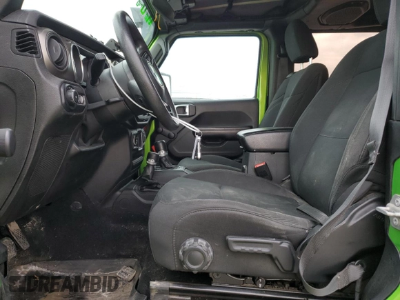 2018 Jeep Wrangler Sport with VIN 1C4GJXAN1JW262204, listed as a Copart auction lot 46809145 with 79,732 mi miles and Salvage title. Bid and sale history available at DreamBid. Image 7.