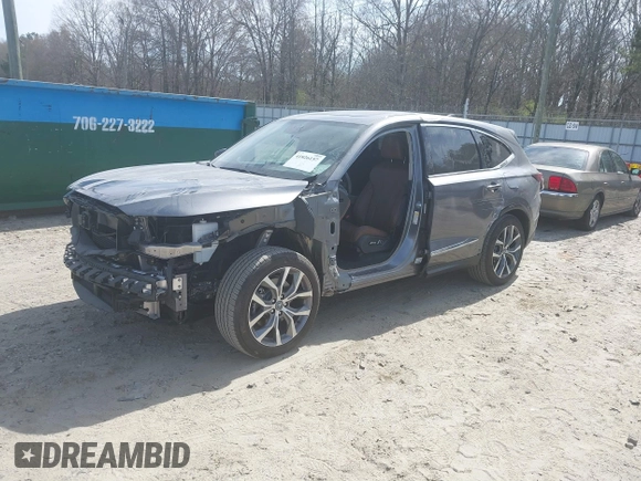 2023 Acura MDX w/Technology Package with VIN 5J8YE1H45PL024130, listed as a IAAI auction lot 41826157 with 27,425 mi miles. Bid and sale history available at carsss.com. Image 18.