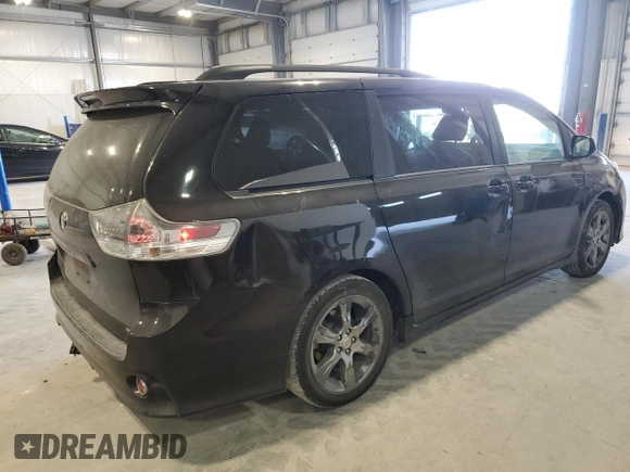 2012 Toyota Sienna SE with VIN 5TDXK3DC2CS193218, listed as a Copart auction lot 87255494 with 191,365 mi miles and Salvage Title. Bid and sale history available at carsss.com. Image 3.