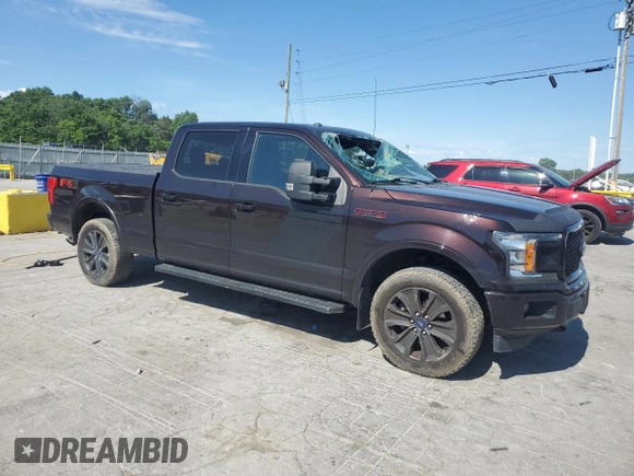 2018 Ford F-150 XL with VIN 1FTFW1E58JFB99171, listed as a Copart auction lot 58036525 with 125,390 mi miles and Salvage title. Bid and sale history available at DreamBid. Image 4.
