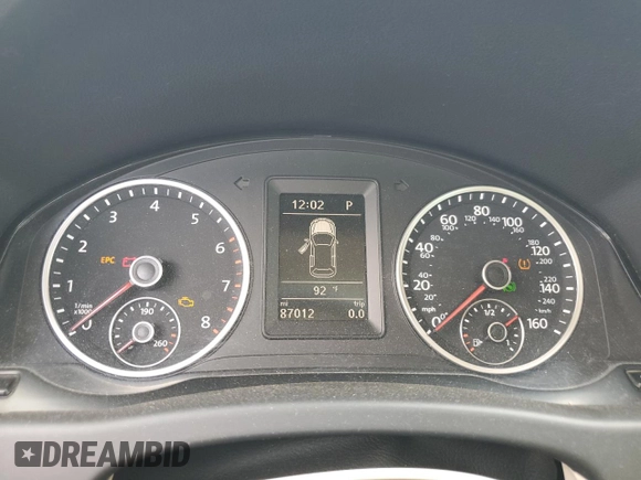 2016 Volkswagen Tiguan R-Line with VIN WVGAV7AX1GW514727, listed as a Copart auction lot 65925595 with 87,012 mi miles and Clean title. Bid and sale history available at DreamBid. Image 9.