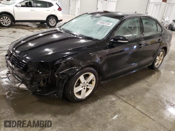 2012 Volkswagen Jetta TDI with VIN 3VWLL7AJ8CM401525, listed as a Copart auction lot 84853134 with 123,750 mi miles and Salvage title. Bid and sale history available at DreamBid. Image 1.
