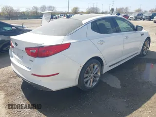 2015 Kia Optima SXL Turbo with VIN 5XXGR4A68FG408140, listed as a IAAI auction lot 41788669 with 110,679 mi miles and . Bid and sale history available at DreamBid. Image 4.