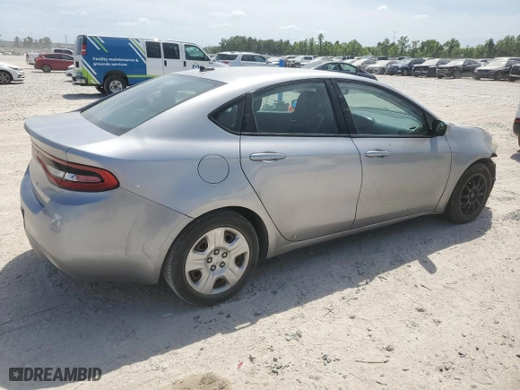 2015 Dodge Dart SE with VIN 1C3CDFAA9FD237233, listed as a Copart auction lot 53552225 with 146,086 mi miles and Salvage Title. Bid and sale history available at carsss.com. Image 3.