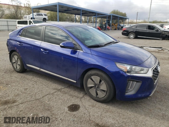 2022 Hyundai Ioniq SE with VIN KMHC75LC4NU275748, listed as a Copart auction lot 82028704 with 54,800 mi miles and Salvage title. Bid and sale history available at DreamBid. Image 4.