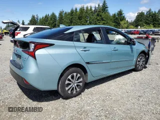 2020 Toyota Prius LE with VIN JTDL9RFU4L3015590, listed as a Copart auction lot 58533245 with 93,846 mi miles and Salvage title. Bid and sale history available at DreamBid. Image 3.