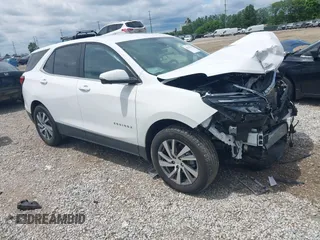 2022 Chevrolet Equinox LT with VIN 3GNAXUEV3NL255366, listed as a IAAI auction lot 42552726 with 15,345 mi miles and . Bid and sale history available at DreamBid. Image 1.