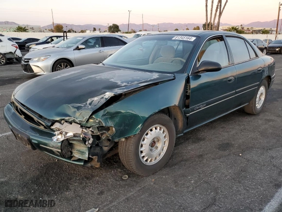 1999 Buick Century Custom with VIN 2G4WS52M9X1410095, listed as a Copart auction lot 81345164 with 89708 miles and Salvage Title. Bid and sale history available at carsss.com. Image 1.