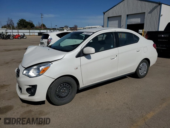 2019 Mitsubishi Mirage ES z VIN ML32F3FJ0KHF16278, wystawiony jako Copart lot #52785655 z przebiegiem 57 873 mil mil oraz Szkoda całkowita • Salvage title. Historia ofert i sprzedaży dostępna na DreamBid. Obrazek 1.