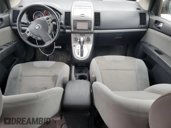 2012 Nissan Sentra S with VIN 3N1AB6AP9CL670489, listed as a Copart auction lot 57072585 with 180,791 mi miles and Salvage title. Bid and sale history available at DreamBid. Image 8.