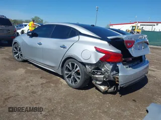 2018 Nissan Maxima SR with VIN 1N4AA6AP3JC374804, listed as a IAAI auction lot 42145406 with 136,757 mi miles. Bid and sale history available at carsss.com. Image 3.
