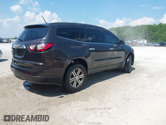 2015 Chevrolet Traverse LT with VIN 1GNKRGKD9FJ386547, listed as a IAAI auction lot 42663028 with 170,563 mi miles and . Bid and sale history available at DreamBid. Image 4.