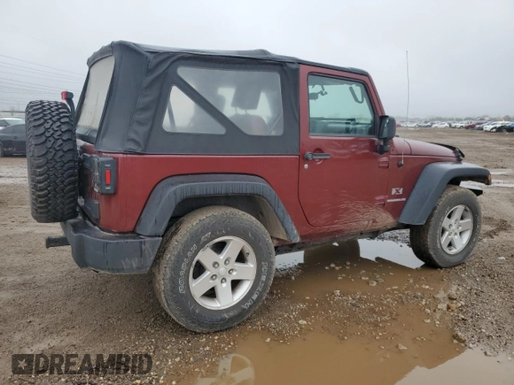 2008 Jeep Wrangler X with VIN 1J4FA24188L624865, listed as a Copart auction lot 55326885 with 142,185 mi miles and Clean Title. Bid and sale history available at DreamBid. Image 3.