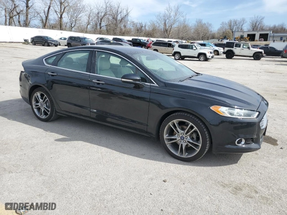 2016 Ford Fusion Titanium with VIN 3FA6P0K97GR213349, listed as a Copart auction lot 48194835 with 104,631 mi miles and Salvage Title. Bid and sale history available at carsss.com. Image 4.