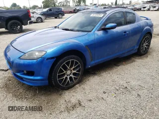 2005 Mazda RX-8 with VIN JM1FE173450144529, listed as a Copart auction lot 56769284 with 0 mi miles and Salvage Title. Bid and sale history available at carsss.com. Image 1.