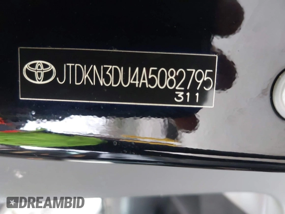 2010 Toyota Prius II with VIN JTDKN3DU4A5082795, listed as a IAAI auction lot 41901894 with 123,932 mi miles and . Bid and sale history available at carsss.com. Image 9.