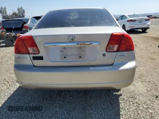 2002 Honda Civic EX with VIN 1HGES26782L025456, listed as a Copart auction lot 54395665 with 191,994 mi miles and Salvage Title. Bid and sale history available at DreamBid. Image 6.