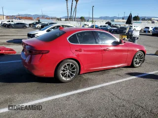 2018 Alfa Romeo Giulia with VIN ZARFAEBN8J7590038, listed as a Copart auction lot 40013063 with 49,764 mi miles. Bid and sale history available at carsss.com. Image 3.