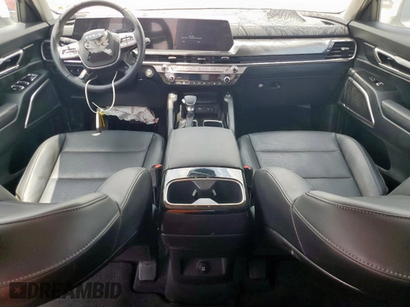 2025 Kia Telluride S with VIN 5XYP64GC9SG579930, listed as a Copart auction lot 57590885 with 4,438 mi miles and Salvage title. Bid and sale history available at DreamBid. Image 8.