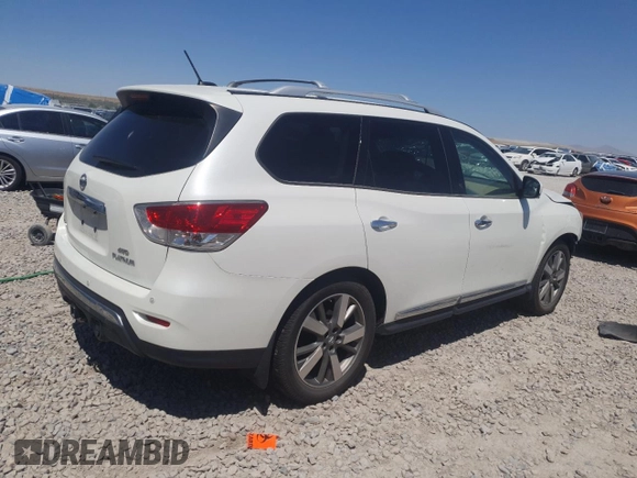 2015 Nissan Pathfinder Platinum с VIN 5N1AR2MM0FC639727, выставлен на аукционе Copart как лот 63782025 с пробегом Не указан миль и Списание • Salvage title. История ставок и продаж доступна на DreamBid. Изображение 3.