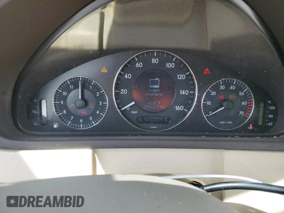 2004 Mercedes-Benz CLK Cabriolet 3.2L with VIN WDBTK65G84T029278, listed as a Copart auction lot 50312065 with 92,833 mi miles and Salvage Title. Bid and sale history available at carsss.com. Image 9.