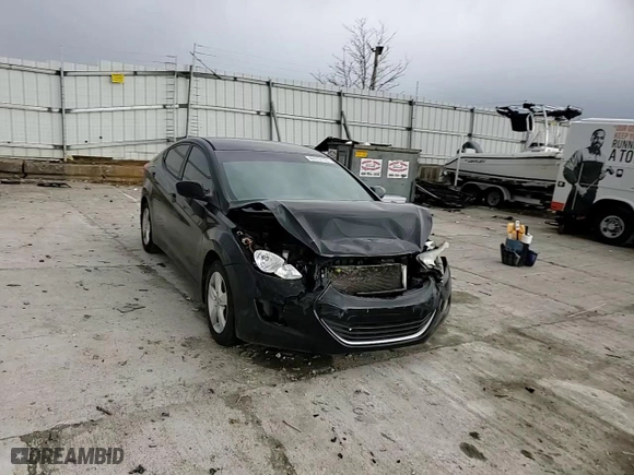 2013 Hyundai Elantra GLS with VIN 5NPDH4AE3DH173015, listed as a Copart auction lot 46912105 with 165,569 mi miles and Salvage Title. Bid and sale history available at carsss.com. Image 11.