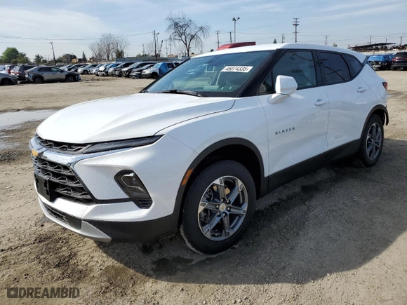 2023 Chevrolet Blazer LT with VIN 3GNKBCR47PS100181, listed as a Copart auction lot 46074335 with 22,916 mi miles and Salvage Title. Bid and sale history available at carsss.com. Image 1.