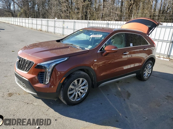 2021 Cadillac XT4 FWD Premium Luxury with VIN 1GYFZCR45MF080514, listed as a Copart auction lot 44666043 with 4,339 mi miles. Bid and sale history available at carsss.com. Image 1.