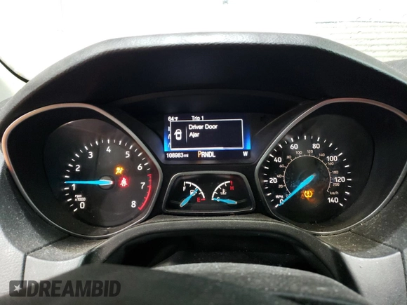 2017 Ford Focus SE with VIN 1FADP3F25HL232584, listed as a Copart auction lot 47738625 with 108,983 mi miles and Salvage Title. Bid and sale history available at carsss.com. Image 9.