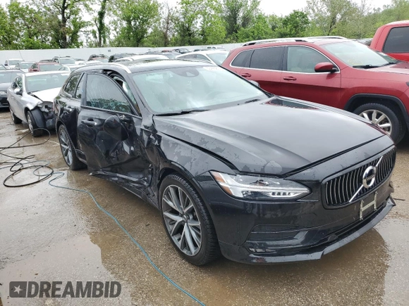 2020 Volvo V90 with VIN YV1A22VL5L1128028, listed as a Copart auction lot 53423874 with 47,745 mi miles and Salvage title. Bid and sale history available at DreamBid. Image 4.