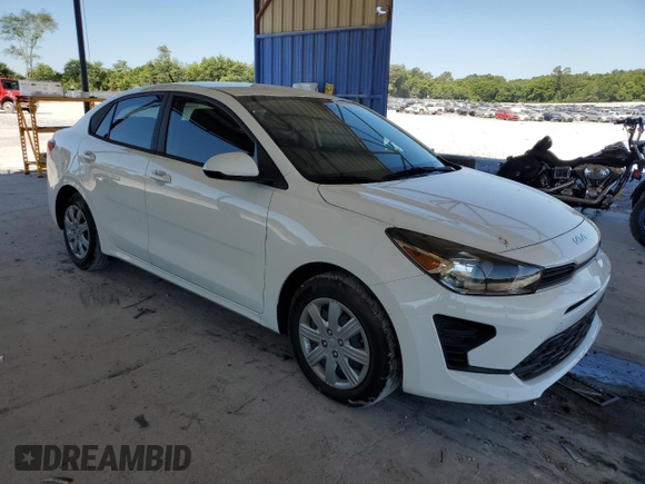 2022 Kia Rio S with VIN 3KPA24AD2NE443935, listed as a Copart auction lot 60529534 with 9,120 mi miles and Salvage Title. Bid and sale history available at carsss.com. Image 4.