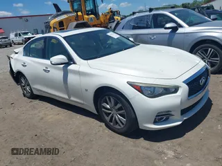 2015 Infiniti Q50 Sport with VIN JN1BV7AR5FM420924, listed as a IAAI auction lot 42545412 with 87,373 mi miles and . Bid and sale history available at DreamBid. Image 1.