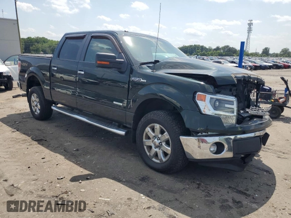 2014 Ford F-150 XL with VIN 1FTFW1ET3EKG39910, listed as a Copart auction lot 61995165 with 139,067 mi miles and Salvage title. Bid and sale history available at DreamBid. Image 4.