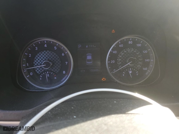 2020 Hyundai Elantra SEL with VIN 5NPD84LF8LH568814, listed as a Copart auction lot 45927935 with 130,800 mi miles and Salvage Title. Bid and sale history available at carsss.com. Image 9.
