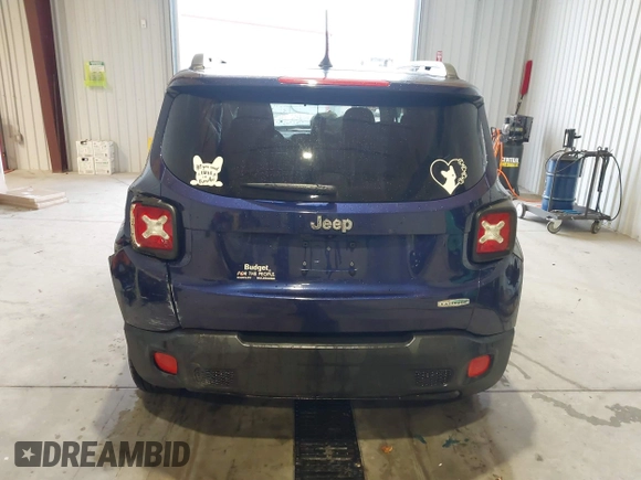 2017 Jeep Renegade Latitude with VIN ZACCJABB6HPE79271, listed as a IAAI auction lot 40998196 with 117,118 mi miles. Bid and sale history available at carsss.com. Image 17.