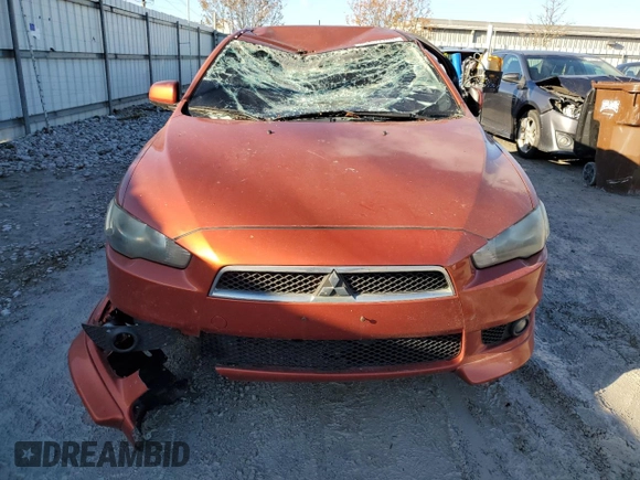 2011 Mitsubishi Lancer GTS with VIN JA32U8FW4BU043015, listed as a Copart auction lot 80831184 with 0 mi miles and Salvage Title. Bid and sale history available at carsss.com. Image 5.