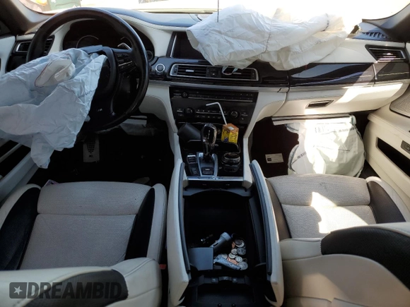 2015 BMW 7 Series 750Li with VIN WBAYE8C51FD781765, listed as a Copart auction lot 48091623 with Not Provided miles. Bid and sale history available at carsss.com. Image 8.