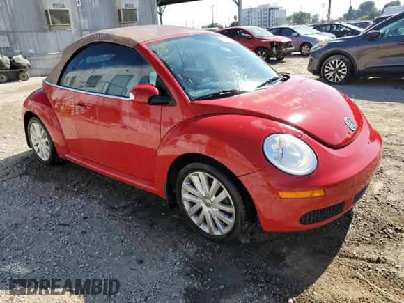 2008 Volkswagen Beetle SE with VIN 3VWRF31YX8M409057, listed as a Copart auction lot 64021115 with 137,841 mi miles and Salvage title. Bid and sale history available at DreamBid. Image 4.